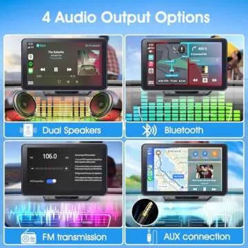 7" Car Stereo with Wireless CarPlay & Android Auto