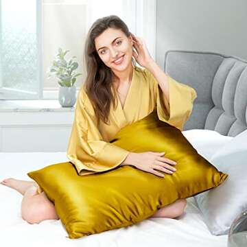 Luxurious Mulberry Silk Pillowcase for Beauty and Comfort