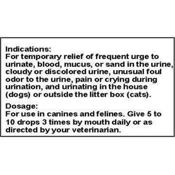 Only Natural Pet Urinary Tract, Kidney & Bladder Formula Homeopathic Remedy for Cats and Dogs