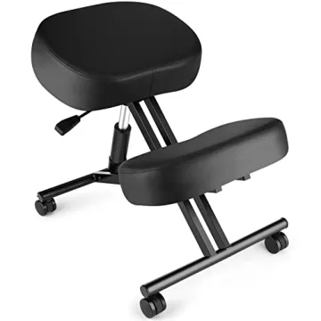 Himimi Kneeling Chair Ergonomic for Office, Height Adjustable Stool with Thick Foam Cushions for Hom...