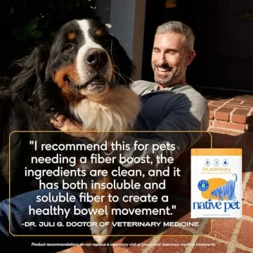 Native Pet Organic Pumpkin for Dogs - Natural Fiber Solution