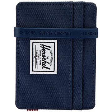 Herschel Men's Charlie RFID Card Case Wallet - Stylish & Practical Navy Design