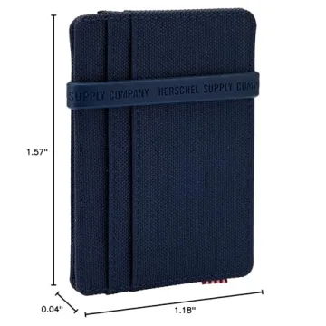 Herschel Men's Charlie Navy RFID Card Case Wallet