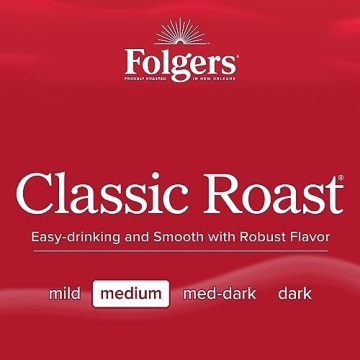 Folgers Classic Roast Coffee K-Cup Pods, 72 Count