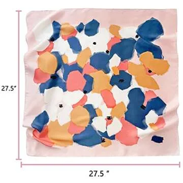 Stylish mokoomiss Silk Feeling Scarf for Women 27.5 x 27.5
