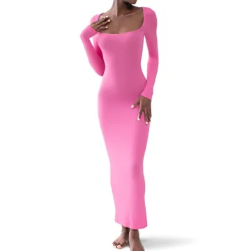 Stylish PUMIEY Long Sleeve Maxi Dress for Women - Perfect for Any Occasion