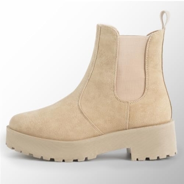 MUSSHOE Chelsea Chunky Heel Boots for Stylish Comfort