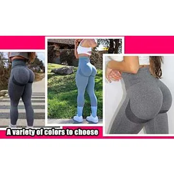 Women's High Waist Workout Gym Vital Seamless Leggings Butt Lift Smile Tummy Control Stretchy Yoga Pants Red
