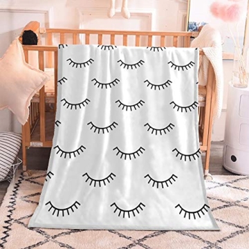 Lash Blanket - Cozy Black and White Throw for Estheticians