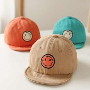 Baby Baseball Cap Toddler Infant Sun Hat Breathable Kids Boys Girls Cute Cap Hat for Spring Summer (Khaki)