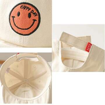 Baby Baseball Cap Toddler Infant Sun Hat Breathable Kids Boys Girls Cute Cap Hat for Spring Summer (Khaki)