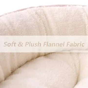 Love's Cabin Cozy Round Donut Bed for Pets 20in