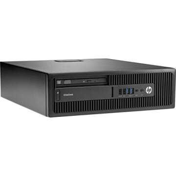 HP ELITEDESK 800 G1 SFF Slim Business Desktop Computer, Intel Core i5 4670 3.40 GHz, 4GB RAM, 500GB ...