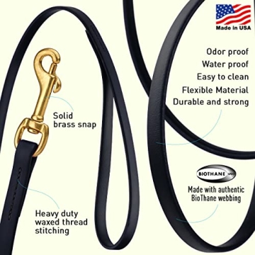 Viper K9 Biothane Working Dog Leash - Waterproof & Odor-Proof