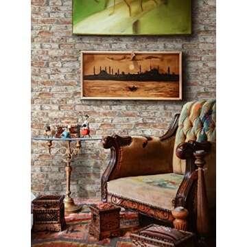 Sevalo Red Brick Wallpaper – Peel and Stick 3D Faux Brick Décor