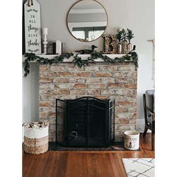 Sevalo Peel and Stick Red Brick Wallpaper for Easy Decor