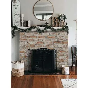 Sevalo Peel and Stick Red Brick Wallpaper for Easy Decor