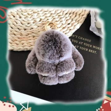 BOVVSKY Bunnylulu Keychain - Adorable Plush Accessory