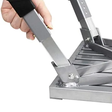 HELESIN RV Step Stool with Adjustable Height and Handle