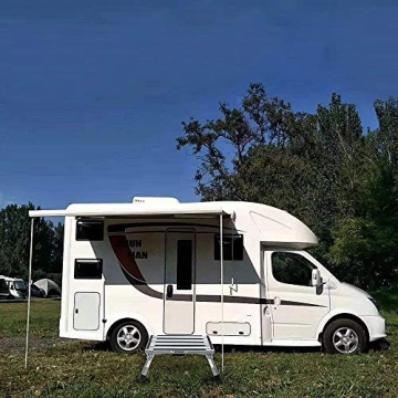 HELESIN RV Step Stool with Adjustable Height and Handle