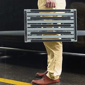 HELESIN RV Step Stool with Adjustable Height and Handle