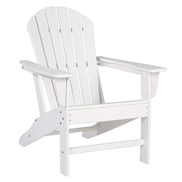 Signature Design by Ashley Sundown Treasure Outdoor Patio HDPE Weather Resistant Adirondack Chair, W...