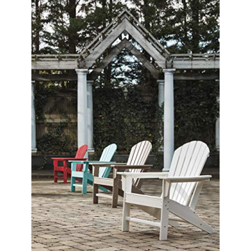 Signature Design by Ashley Sundown Treasure Outdoor Patio HDPE Weather Resistant Adirondack Chair, White