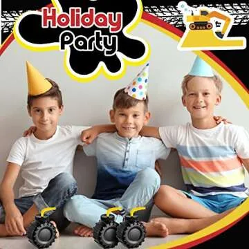 Amyhill 24 Construction Truck Cups Set for Kids Party