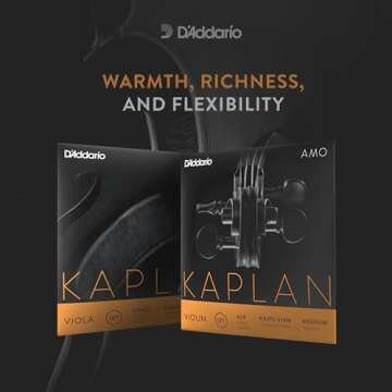 D'Addario Kaplan Amo Violin Strings - Premium Warm Tone