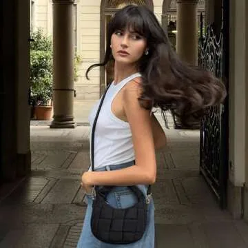 BOSTANTEN Puffer Crossbody Bag - Small, Chic & Versatile Shoulder Purse