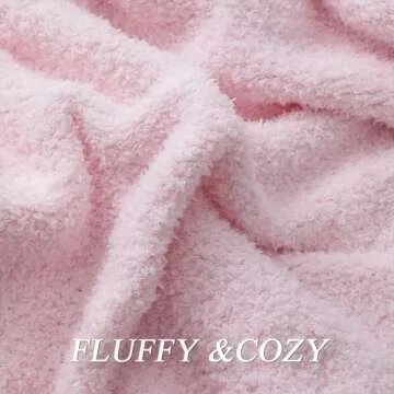 bearberry Super Soft Fluffy Throw Blanket Lightweight Cozy Warm Throw Blankets for Couch Bed Sofa All Season (Pink, 53”x71”)