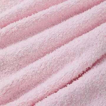 bearberry Super Soft Fluffy Throw Blanket Lightweight Cozy Warm Throw Blankets for Couch Bed Sofa All Season (Pink, 53”x71”)