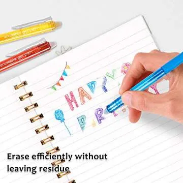 Lineon Erasable Gel Pens, 26 Colors Retractable Erasable Pens Clicker, Fine Point, Make Mistakes Disappear, Assorted Color Inks for Drawing Writing Planner and Crossword Puzzles