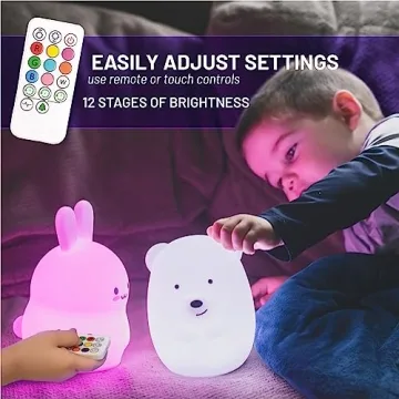 LumiPet Silicone Night Light for Kids - Colorful & Rechargeable
