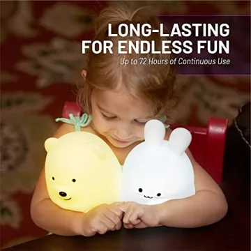 LumiPet Silicone Night Light for Kids - Colorful & Rechargeable