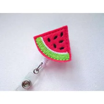 Cute Watermelon Retractable ID Badge Holder for Teachers