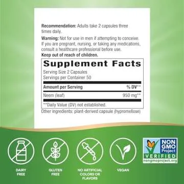 Nature's Way Neem Leaf - Natural Intestinal Support