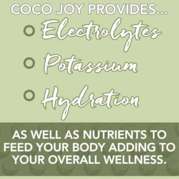 CoCo Joy All Organic Coconut Water, Natural and Fresh, Nutrient-Rich Coconut-Water Drink with Electrolytes, Potassium, and Other Nutrients, 11 Fl Oz (Pack of 12)