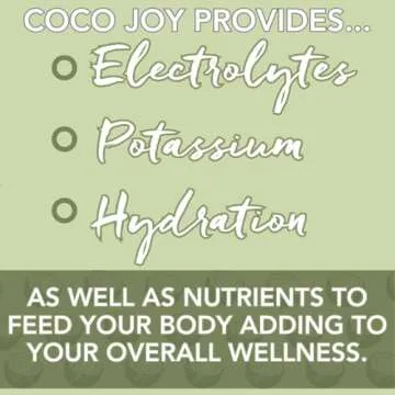 CoCo Joy All Organic Coconut Water, Natural and Fresh, Nutrient-Rich Coconut-Water Drink with Electrolytes, Potassium, and Other Nutrients, 11 Fl Oz (Pack of 12)