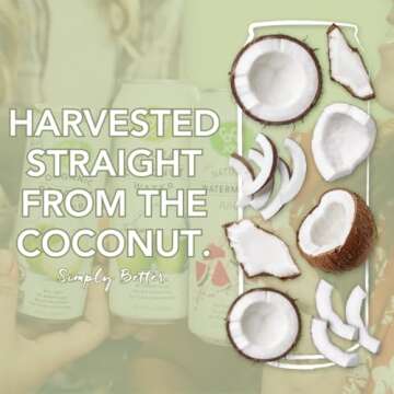 CoCo Joy All Organic Coconut Water, Natural and Fresh, Nutrient-Rich Coconut-Water Drink with Electrolytes, Potassium, and Other Nutrients, 11 Fl Oz (Pack of 12)