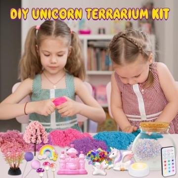Unicorn Terrarium Crafts Kit with LED Night Light