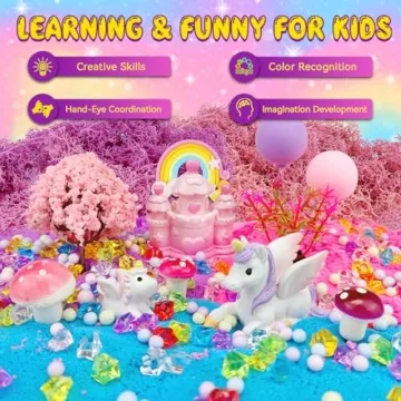 Unicorn Terrarium Crafts Kit with LED Night Light