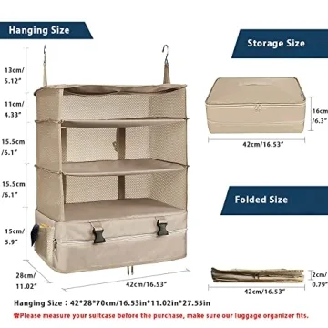 Hongmeru Portable Travel Shelves for Effortless Packing
