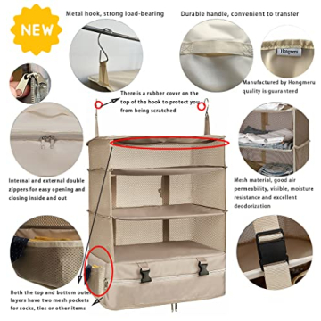 Hongmeru Portable Travel Shelves for Effortless Packing