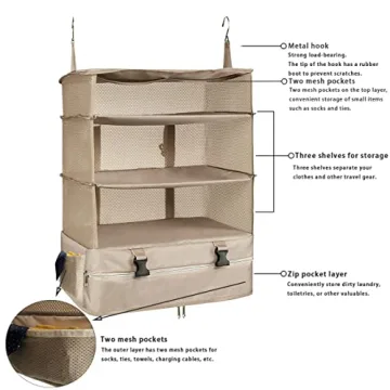 Hongmeru Portable Travel Shelves for Effortless Packing