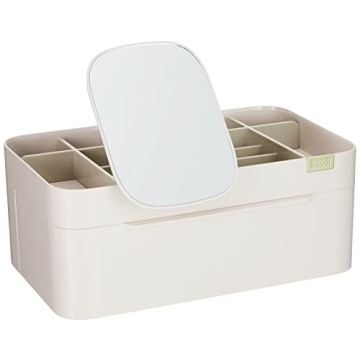 Joseph Joseph 75005 Viva Makeup Cosmetic Storage Organizer with Drawer and Mirror