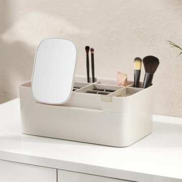 Joseph Joseph Large Makeup Organizer with Removable Mirror