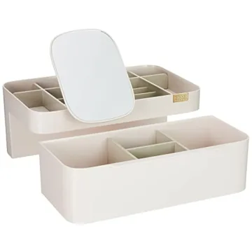 Joseph Joseph Large Makeup Organizer with Removable Mirror