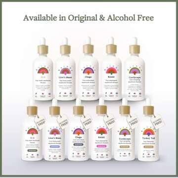 Rainbo Cordyceps Mushroom Tincture, Dual Extract Mushroom Supplement for Immune Support, Energy, Liquid Cordyceps Supplement, Vegan, Non GMO, 3.4 fl oz