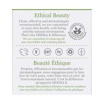 Derma E Sensitive Skin Moisturizing Cream – Gentle, Unscented Daily Face Moisturizer – Soothing Facial Cream with Pycnogenol and Vitamins A, C and E - Reduces Redness and Irritation, 2 oz